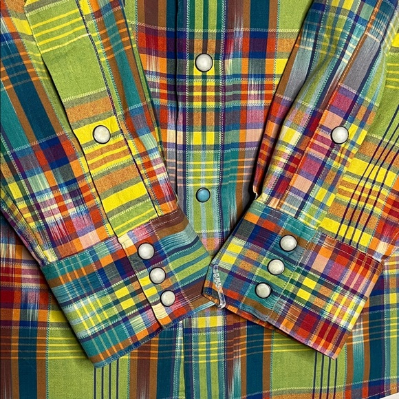 Polo by Ralph Lauren Colorful Plaid Button Down Shirt - Picture 3 of 5